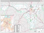 Hagerstown-Martinsburg Wall Map Premium Style